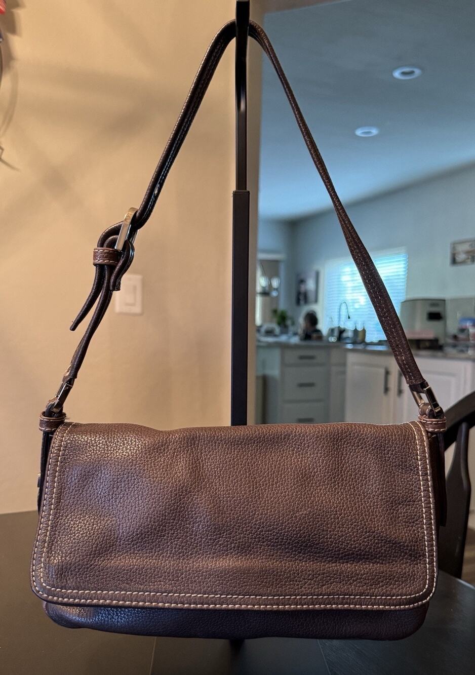 Vintage Charter Club Leather Shoulder Bag